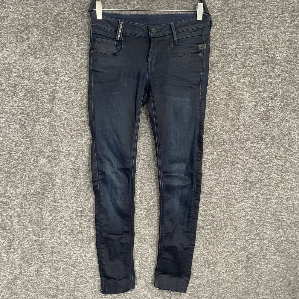 G-Star Radar Smith Women Deep Blue Skinny Slim Stretch Jeans 26x32 (28x28) GS01